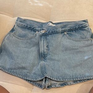 Zara Denim Blue Shorts